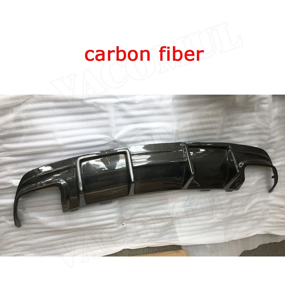 Carbon Fiber CLA класс углеродного волокна задний спойлер диффузор для Benz W117 CLA200 CLA250 CLA260 CLA45 2013- с 4-выпускной бампер - Цвет: Carbon Fiber