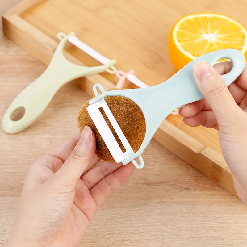 

New Creative Potato Peeler Durable 3 Colours Kitchen Multi-Function Knife Planer Household Apple Scraping Fruit Paring Gadgets