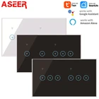 ASEER EwelinkTuya Smart Switch 123456 Gang US WIFI Switch,AC90-250V ЕС WIFI светильник Switch, поддержка Alexa Google Voice Contro