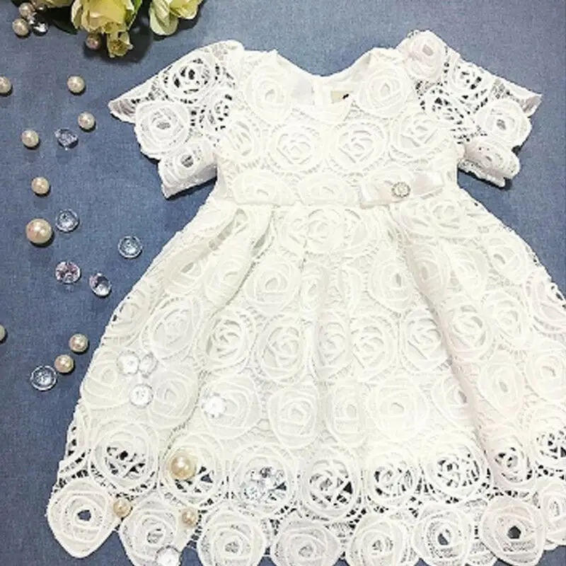 0-24M Princess Wedding Party Prom Birthday Dress Lace Tutu Dresses For Baby Girl | Мать и ребенок