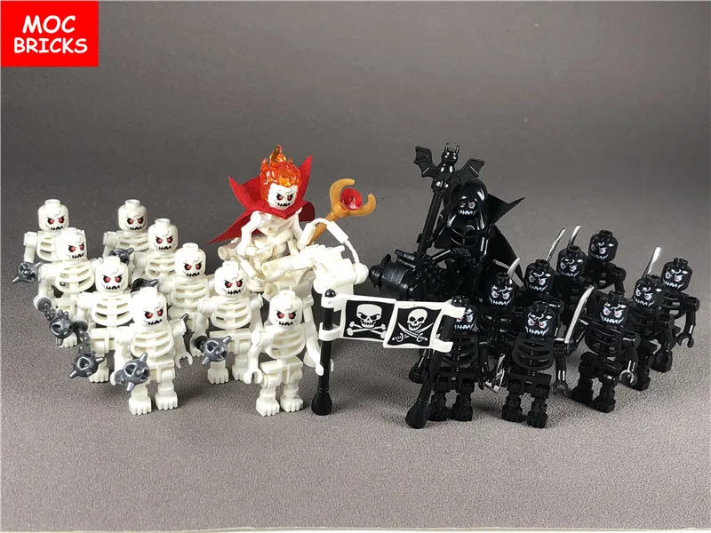 Поштучная распродажа кубики MOC DIY Темный мессенджер и группа волков строительные