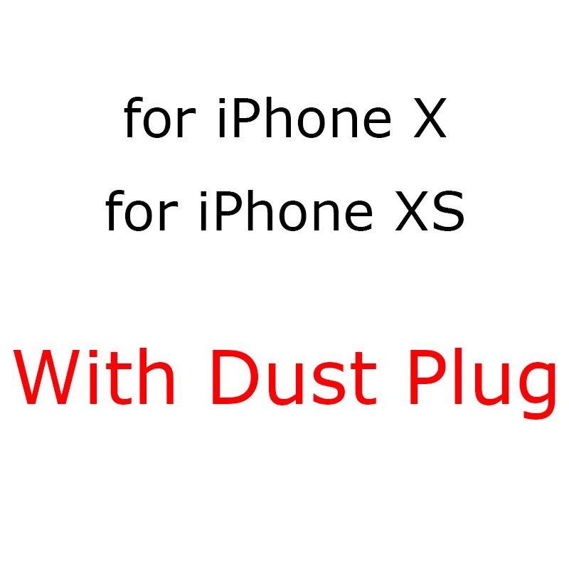 Clear Пылезащитная заглушка для силиконовый чехол для iPhone 6 6s 7 8 Plus X XS Max XR роскошный мягкий ТПУ полнозащитный Прозрачный чехол для iPhone 8 Plus XSMax - Цвет: Clear