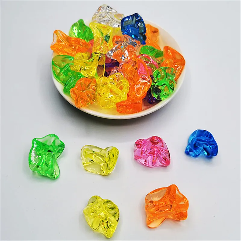 10 шт. разноцветные акриловые кристаллы в форме льда из камня неправильной формы