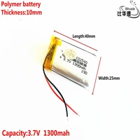good qulity liter energy battery 3 7v1300mah 102540 polymer lithium ion li ion battery for tablet pc bankgpsmp3mp4