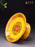 plate household worship tribute for fruit plate buddha front fruit plate buddha worship lotus tribute plate god of wealth