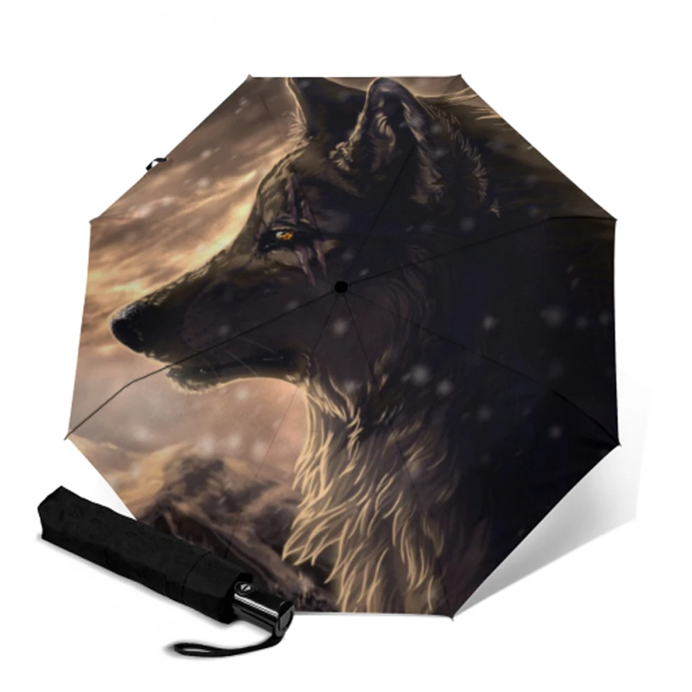 Автоматический зонт с 8 ребрами 3 складных зонта ветрозащитные зонты от солнца