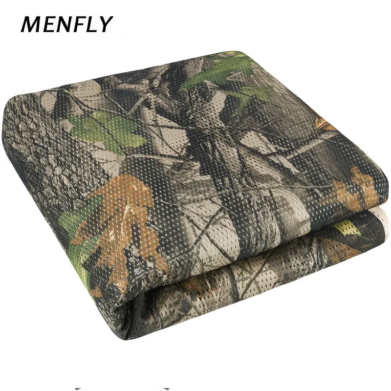 

MENFLY Forest Bionics 1.5M Wide Disguise Mesh Cloth Garnished Net Camping Hunting Car Canopy Tent Cover Network Arbor Shelter