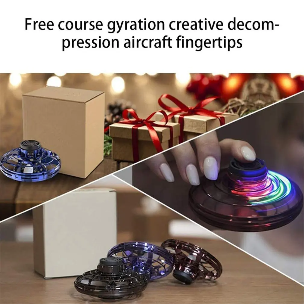 

Mini Fingertip Rolling Hand Flying Spin Fidget Spinner Autism Anxiety Stress Release Toy Drone Great Funny Gift For Kids