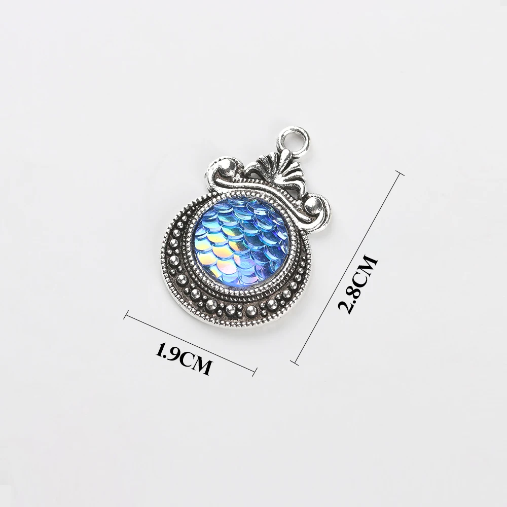 Цепочка для ключей из нержавеющей стали серебристого цвета 10 шт. весы русалки