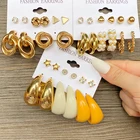 Женские серьги-кольца KISS WIFE Boho золотого цвета с геометрическим квадратным кругом, серьги-капли Brincos, серьги 2021 тренд, подарок ювелирных изделий сережки