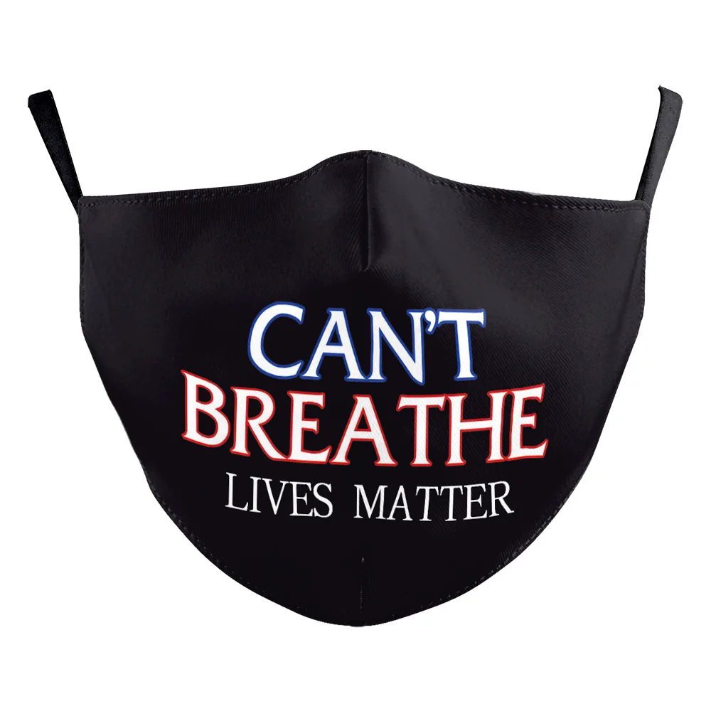 

dust mask Outdoor Riding Protective mask 3D digital printing I can't breathe Personal Protective Purifying Face Dust FILTER