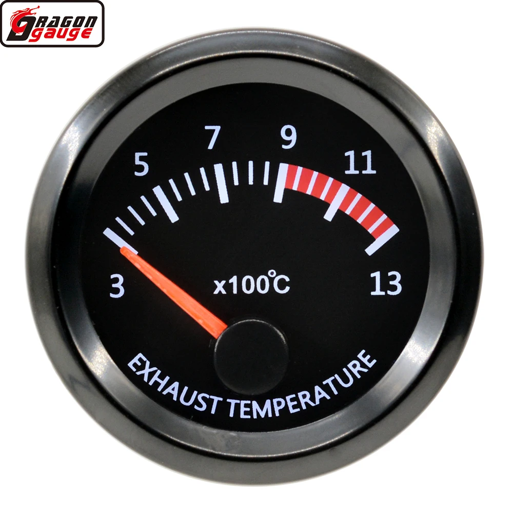 

Dragon 2" 52mm Stepper Motor White LED Backlight Auto Car Exhaust Gas Temp EGT Gauge Meter Free Shipping