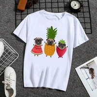 2021 new colourful pineapple fruit t shirt women fashion cute short sleeve girl casual ladies tops tee summer streetwear female