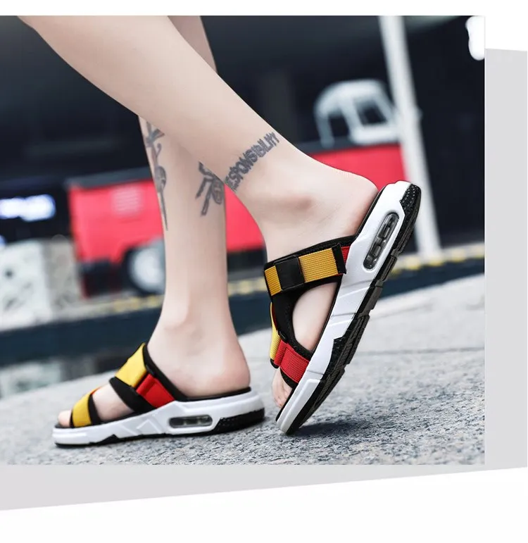 Мужские сандалии Летние шлепанцы Мужская обувь Новинка 2019 года Трендовая для