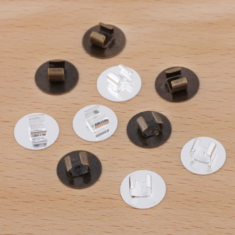 50 шт. подходит 12 мм кабошон заколка для волос зажим головных уборов аксессуары DIY