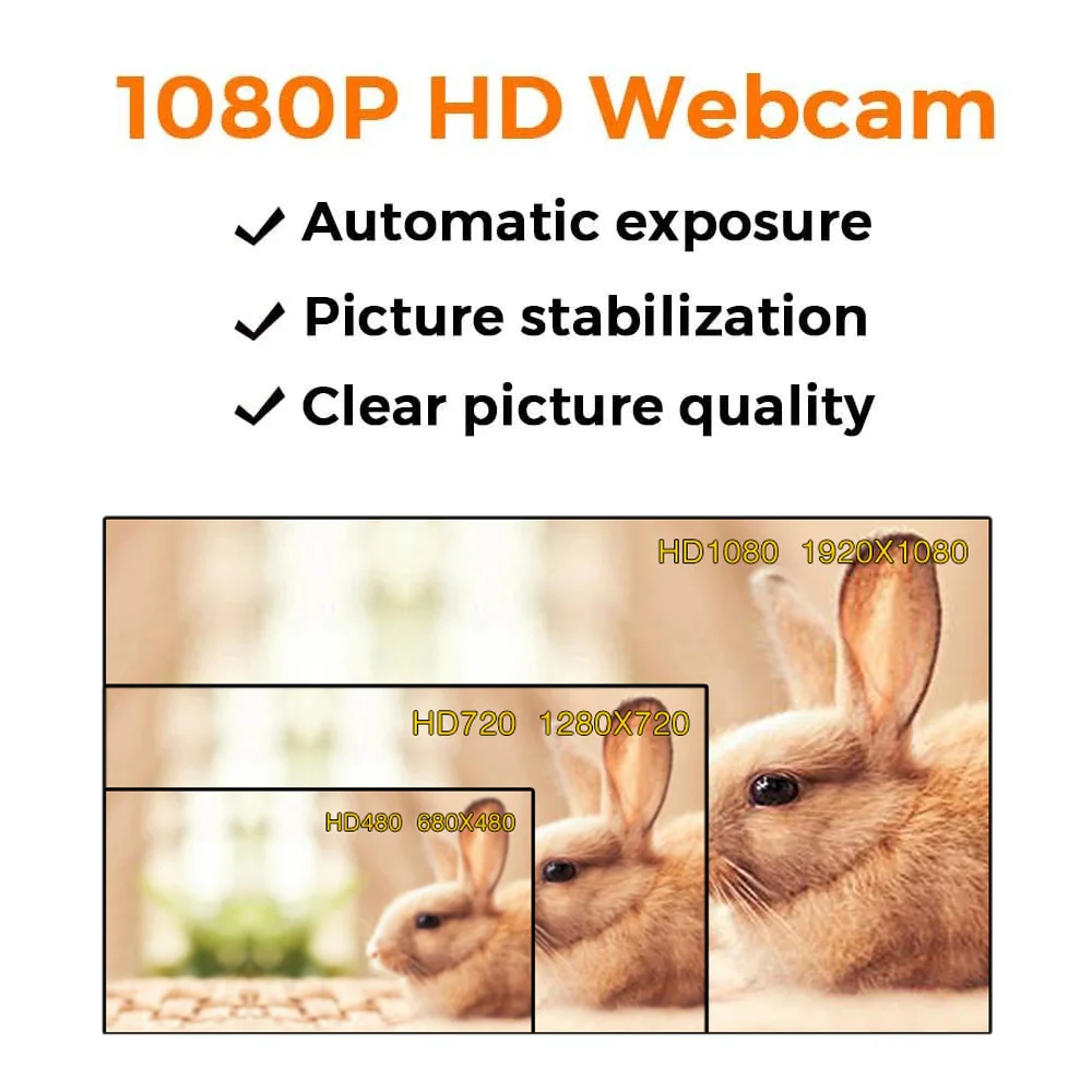 Full HD 1080P широкоугольная USB веб-камера с микрофоном анти-Подглядывание автофокус