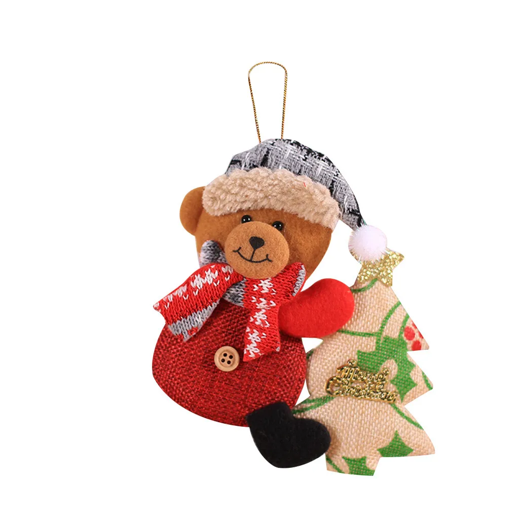 Рождественский санта клаус сани олень елка фигурка кукольный дом домашний декор