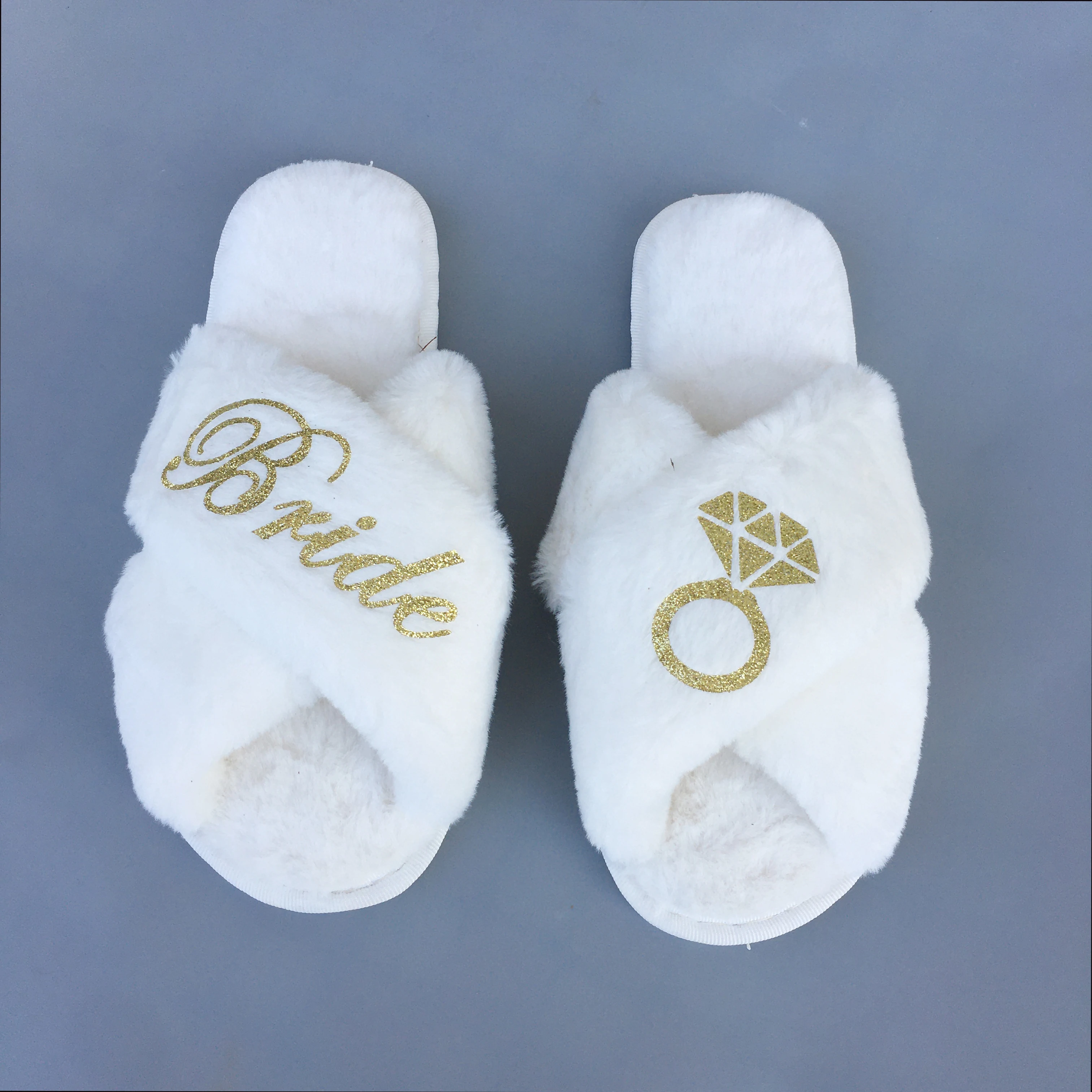 Уникальные индивидуальные мягкие Меховые тапочки для девичника подружки