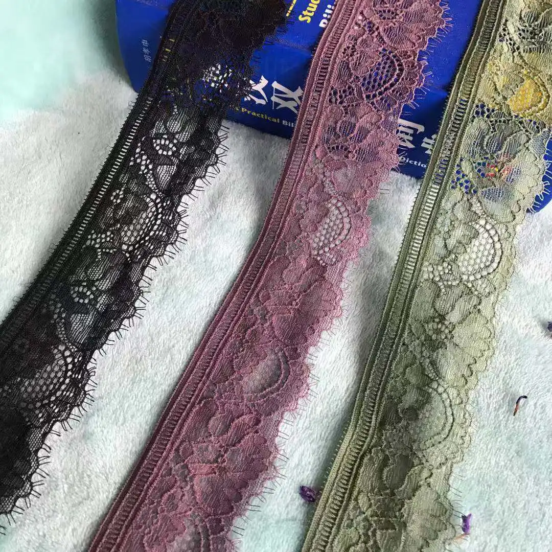 CS2329 3.3CM2 метров/5 метров красочные Сделано в Китае кружева стрейч DIY | Дом и сад