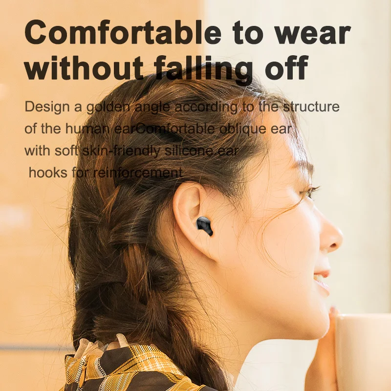 

TWS Wireless Headphones Bluetooth 5.0 Earphones Newest Mini In-Ear Sports Running Headset With Mic Charging-Box For Phones