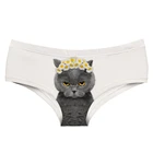 Дышащее женское нижнее белье с низкой посадкой, Симпатичные трусики с животным принтом, подтягивающие бедра, антибактериальные бесшовные трусы, удобное женское белье