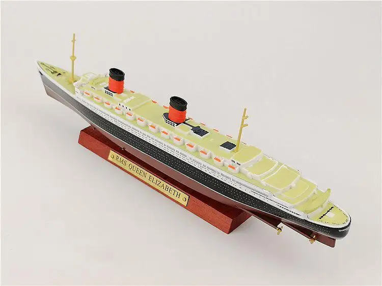 RMS QUEEN ELIZABETH 1/1250 литая под давлением модель корабля Атлас| |