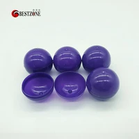 100pcslot 40mm diameter plastic pp toy capsules full purple round balls for vending machine empty container shell kids gift new