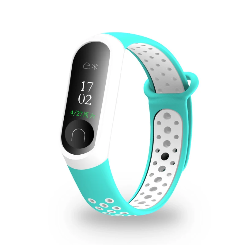 10 видов цветов для Xiaomi Mi Band 2/3 сменные умные часы спортивный браслет двухцветный