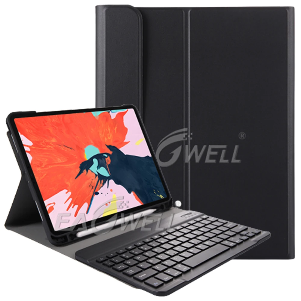 

For iPad Pro 11 2018 Tablet Case with Wireless Bluetooth Keyboard Flip Funda Case for iPad Pro 11 inch 2018 A1980 A2013 A1934