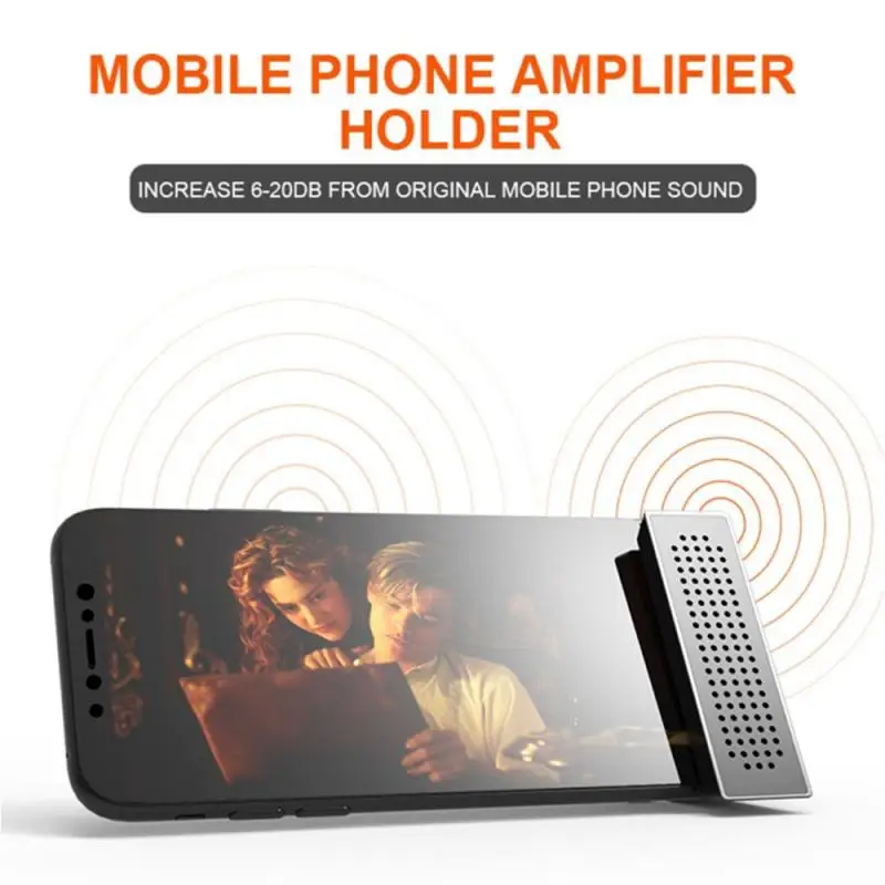 

Phone Amplifier Audio Holder Bracket Lightweight Space-saving Portable Desktop Amplifier Phone Holder Easy Operation