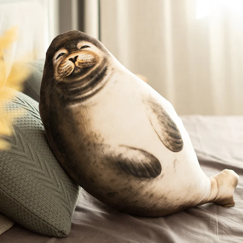 

70-130cm Cute Sea Lion Plush Toys Simulation Throw Pillows Soft Seal Plush Doll Lovely Birthday Gift