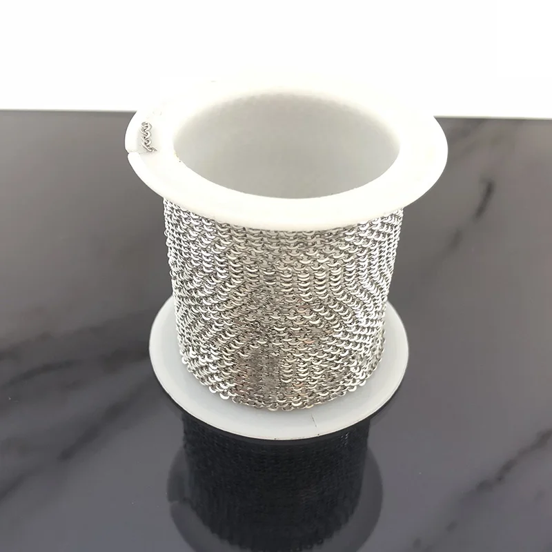 WIWI 5 ярдов звеньевая цепь из нержавеющей стали фурнитура для браслетов тонкие