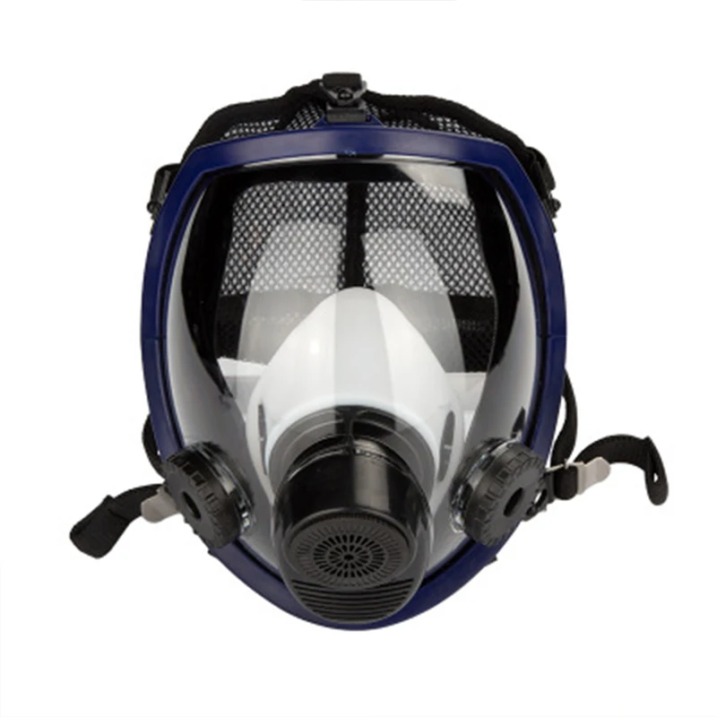 

Self-priming Filter Gas Mask Antivirus And Dustproof Big View Polycarbonate Full Face Mask Paint Chemical Protective Equipment