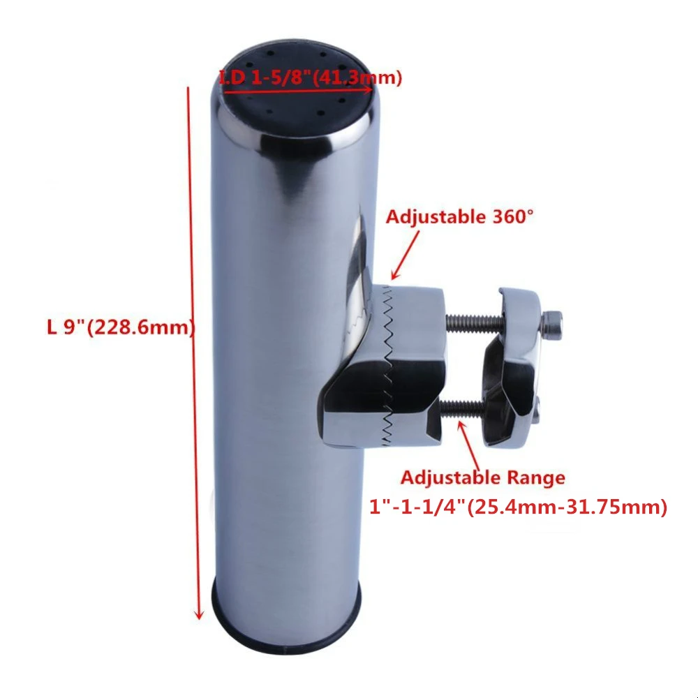 2 шт. большой зажим держатель удочки морской из нержавеющей стали на удочке