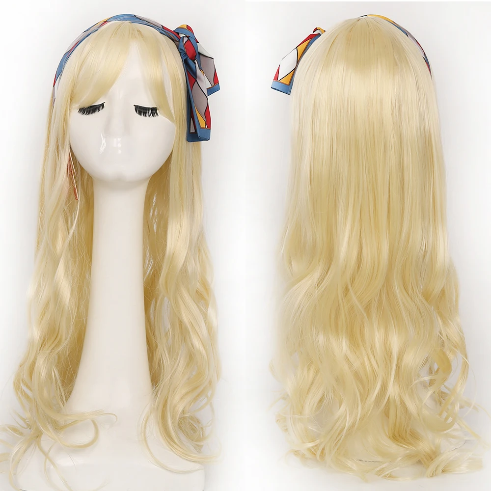 

LVHAN Suitable for white/black women Brazil American natural hair blonde long wig cosplay synthetic wig with full bangs