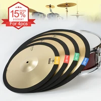 14 16 18 20 inch portable lightweight polyester fibre cymbal mute circle ring drum set hi hat practice silencers pad dampener
