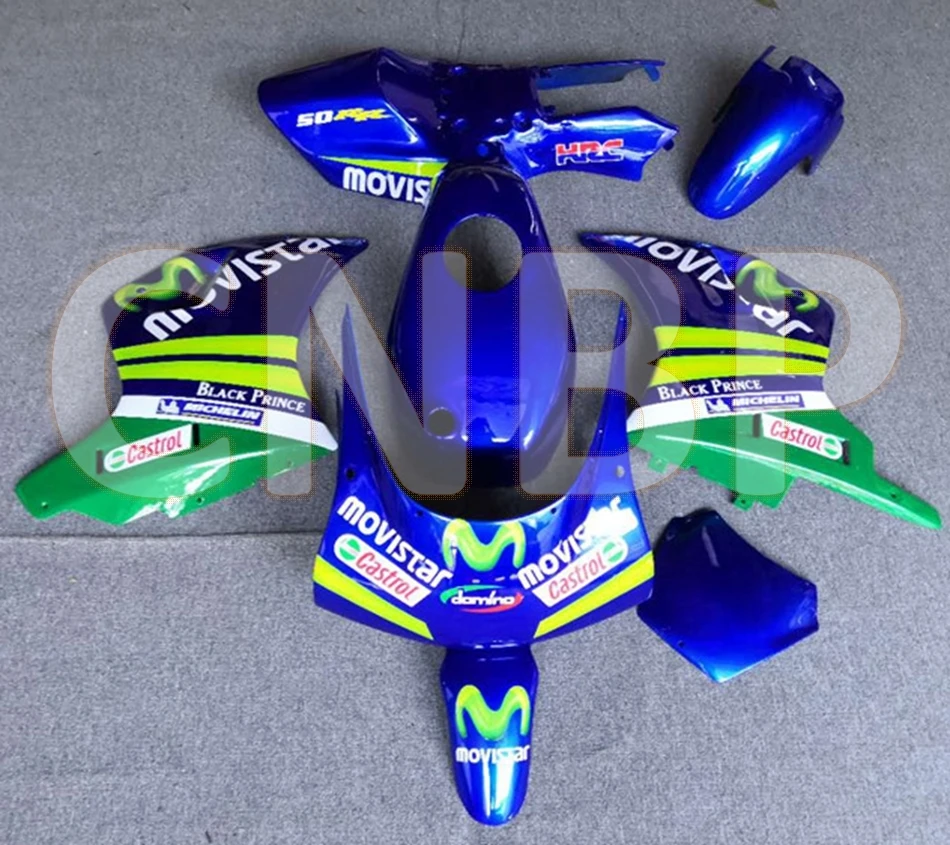 Комплект обтекателей гоночного кузова для HONDA NSR NS 50 NSR50 Nsr50R Blue Movistar|Полные