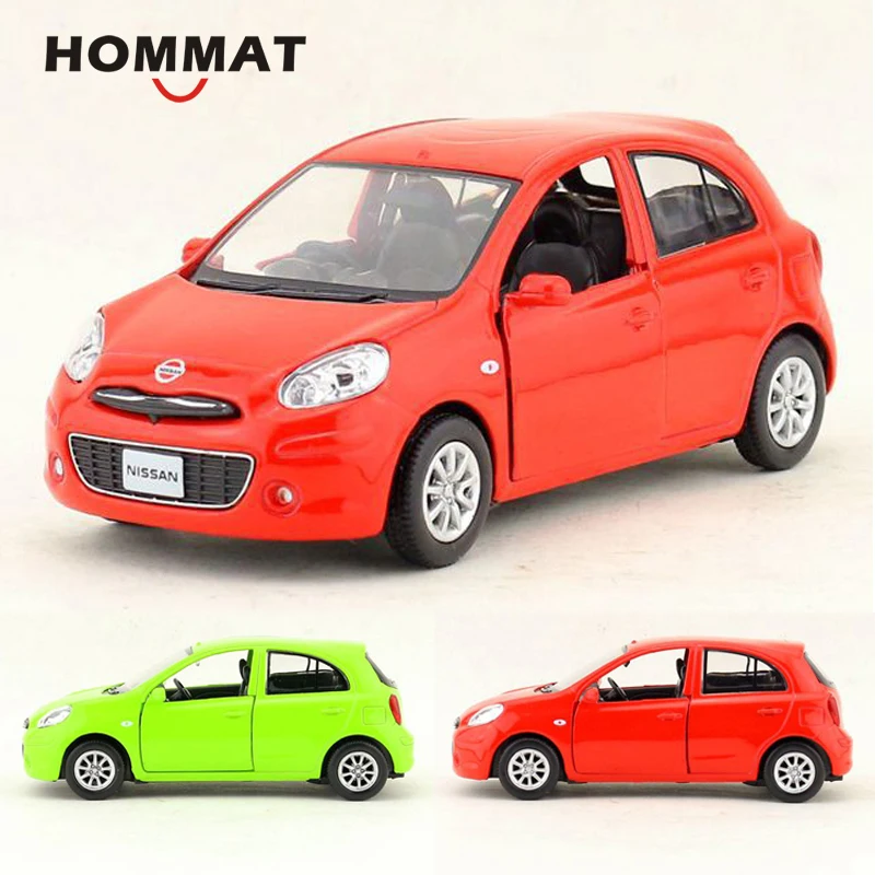 HOMMAT масштаб 1:36 Nissan March Seden автомобиль игрушечный модель из сплава металла литая
