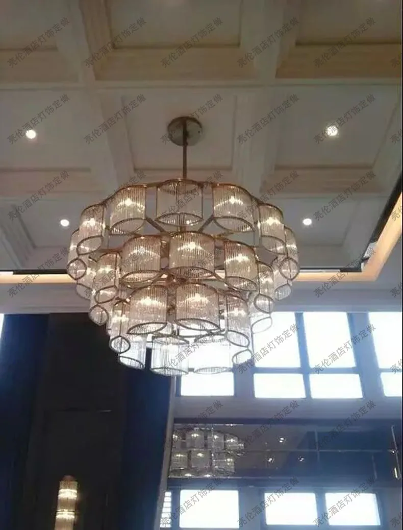 Новая китайская Люстра для гостиной лампа гостиничного проекта световой короб в