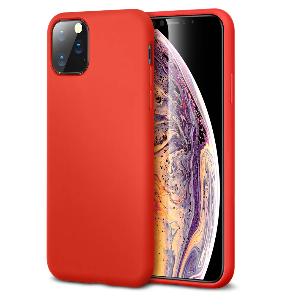 Red ESR жидкий силиконовый резиновый чехол для iPhone 11 Pro Max Yippee цветной мягкий чехол для iPhone 11 противоударный чехол для iPhone 11 Pro - Цвет: Red