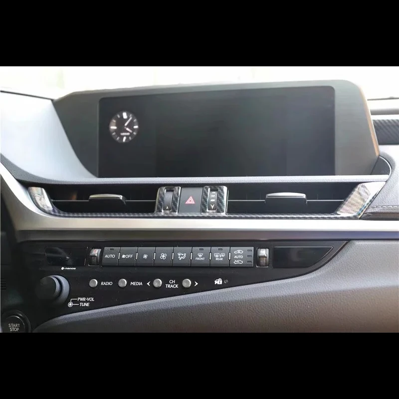Для Lexus ES ES200 ES260 ES300h 2018-2020 левый/правый руль 3 шт. углеродное волокно ABS