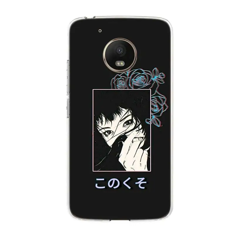 

anime tumblr Phone Case For Motorola Moto G7 G8 G6 G5S G5 E6 E5 E4 Plus Power G4 Play X4 One Action EU Customized