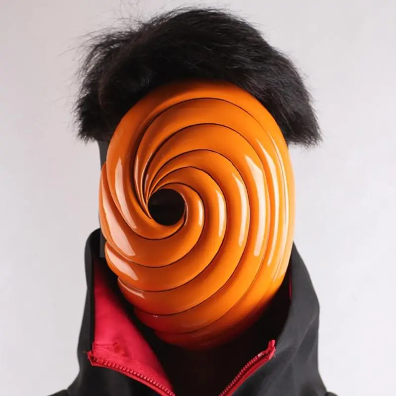 Аниме Наруто Учиха маска Tobi Obito ниндзя Акацуки Madara Косплей костюмы Смола