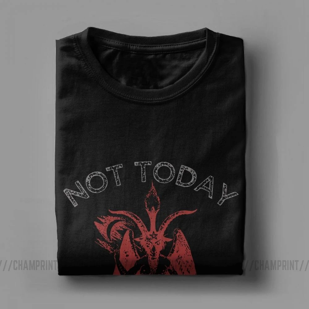 Футболка мужская хлопковая забавная одежда с принтом графики смерти сатаны