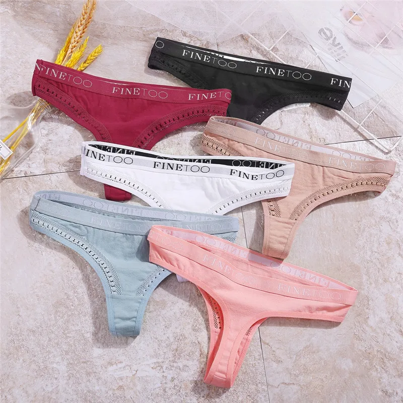 Стринги женские бесшовные хлопковые трусы-стринги пикантное нижнее белье трусы