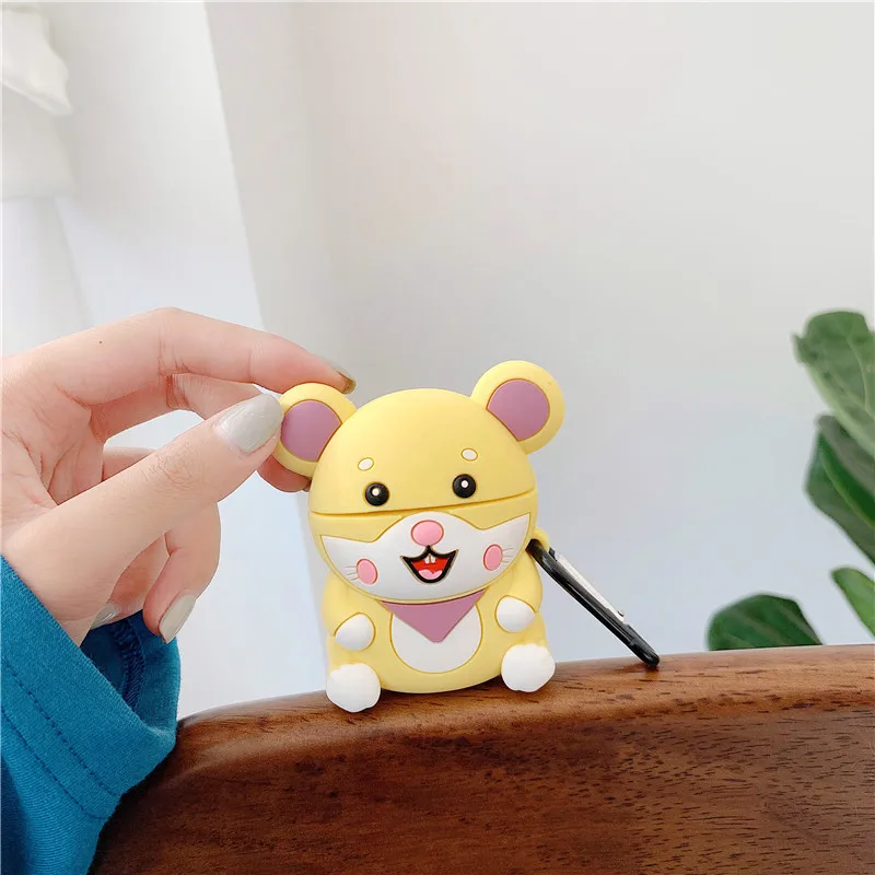 Чехол для AirPod 2 3D Rouge Mouse мультяшный мягкий силиконовый беспроводной чехол