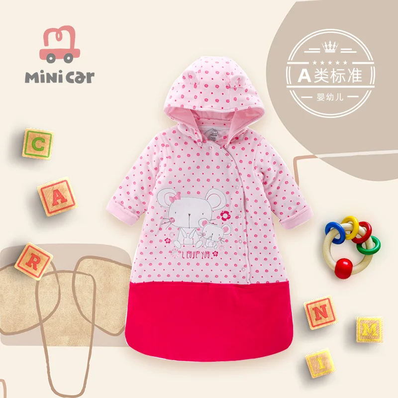 Minicar-saco de dormir para beb&eacute;, engrosado, para Oto&ntilde;o e Invierno-0