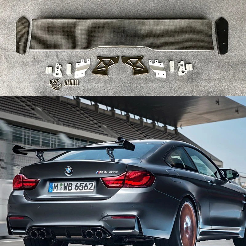 F82 M4 GTS стиль углеродное волокно заднее крыло багажник автомобиля губы Авто