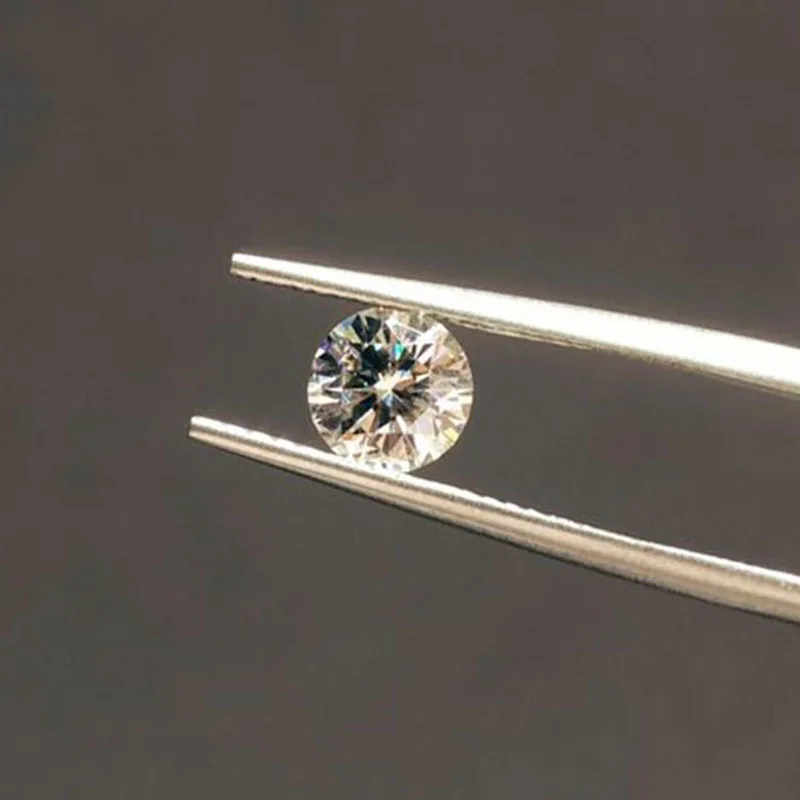 7 мм 1.2ct карат IJ цвет россыпью Муассанит круглая бриллиантовая огранка