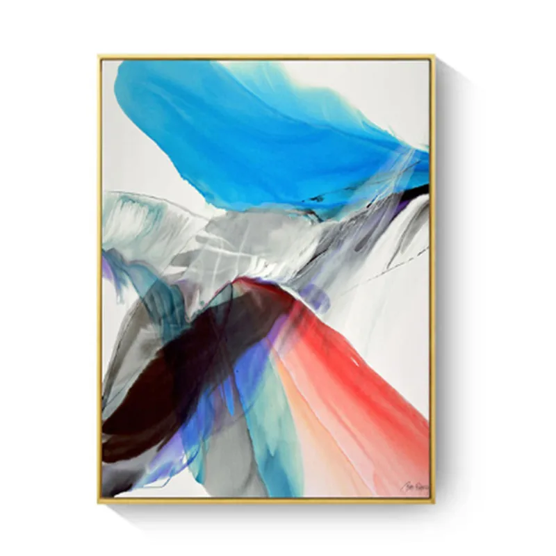 Abstract Watercolor Creative Fusion Picture Canvas Home Decorative Paintings For Living Room Nordic Artistic Posters Print | Дом и сад